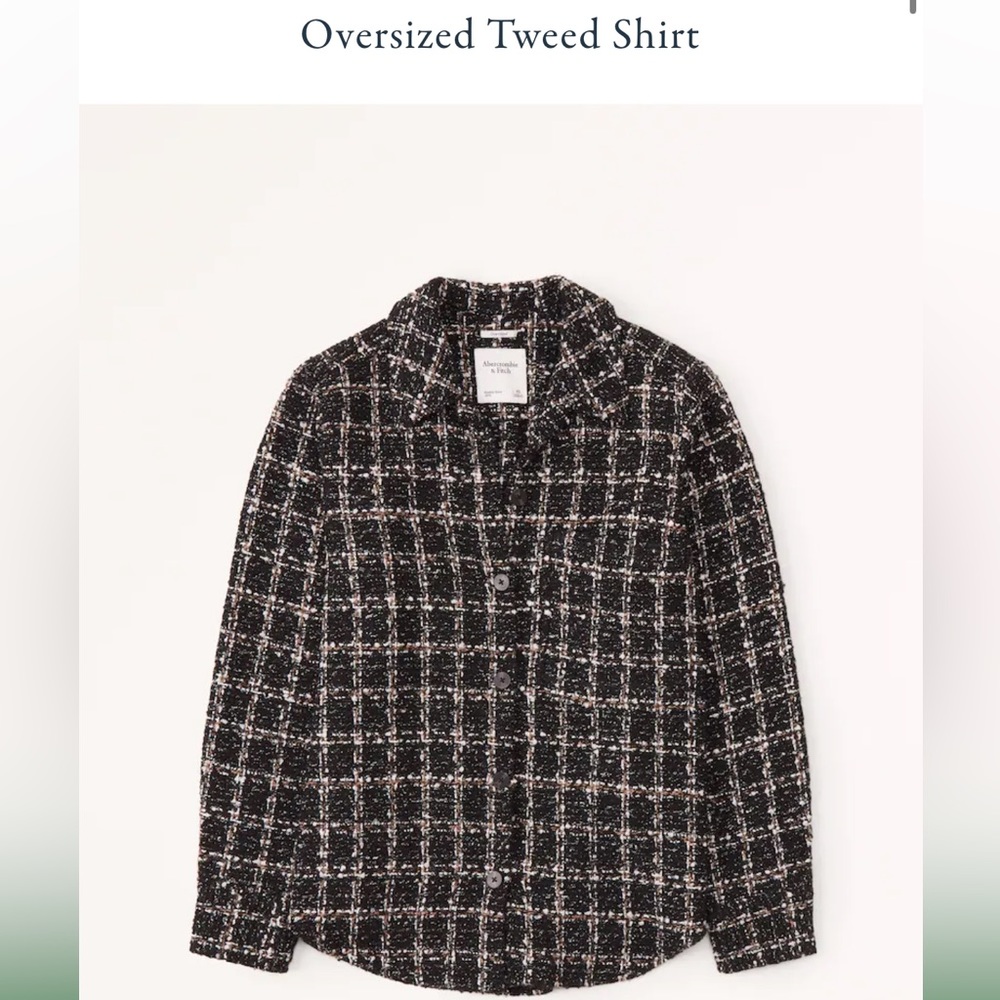Abercrombie Oversized Tweed Shirt